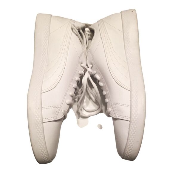 Puma Smash v2 Leather White Sneakers SZ 9.5 - Picture 4 of 9